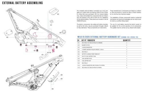 ORBEA WILD FS 2020 EXTERNAL BATTERY HARDWARE KIT - Image 2
