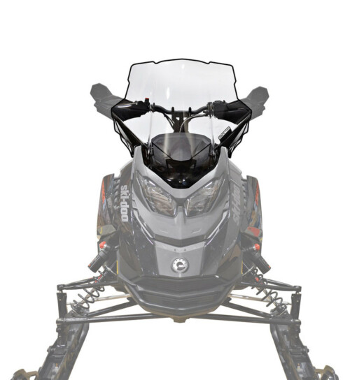 POWERMADD TUULILASI SKI-DOO GEN5 KESKIKORKEA 19" KIRKAS - Image 2