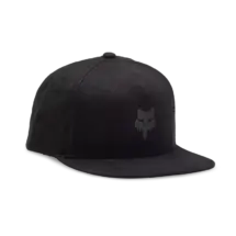 FOX HEAD SNAPBACK BLACK/CHARCOAL HAT