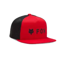 FOX YTH ABSOLUTE SB MESH FLAME RED HAT