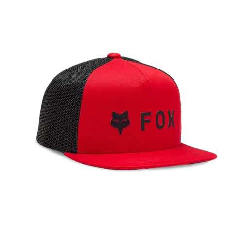 FOX YTH ABSOLUTE SB MESH FLAME RED HAT