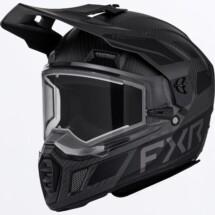 FXR Clutch X Pro Carbon Hiilikuitukypärä Sähkövisiirillä, Black Ops