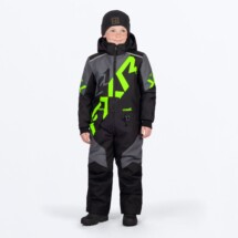 FXR Cold Cross CX Lasten Kelkkahaalari, Black/Charcoal/Lime
