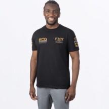FXR Race Division Premium Miesten T-paita, Black/Gold